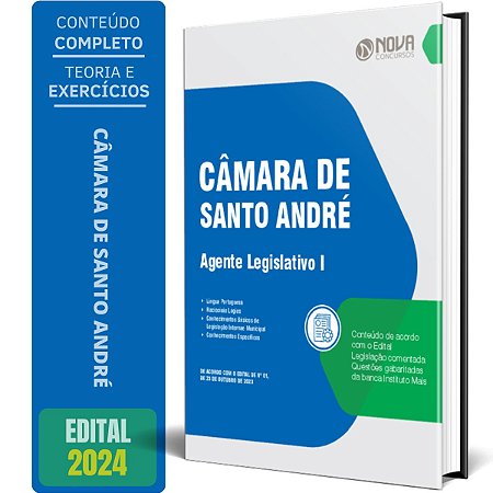 Apostila Câmara de Santo André SP 2024 - Agente Legislativo I