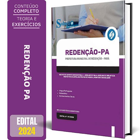 Apostila Prefeitura de Redenção PA 2024 - Agente de Suporte Educacional II