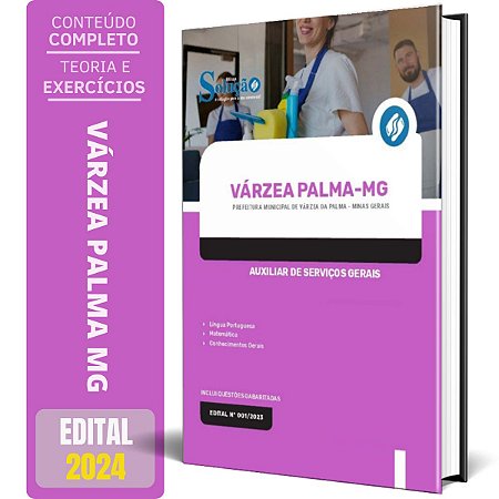 Apostila Prefeitura de Várzea da Palma MG 2024 - Auxiliar de Serviços Gerais