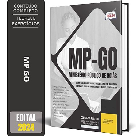 Apostila Concurso MP GO 2024 - Comum aos Cargos de Analista