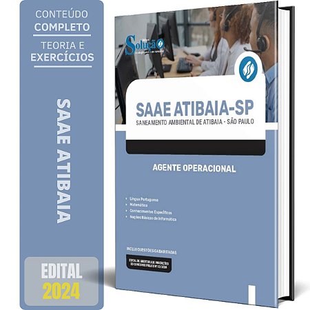 Apostila SAAE Atibaia 2024 - Agente Operacional