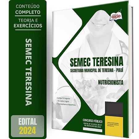 Apostila SEMEC Teresina PI 2024 - Nutricionista