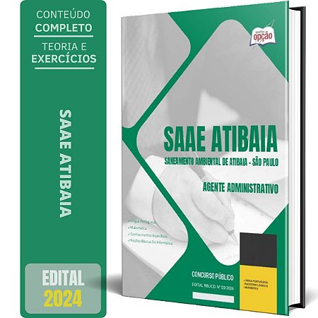 Apostila SAAE Atibaia 2024 - Agente Administrativo