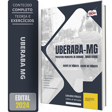 Apostila Prefeitura de Uberaba MG 2024 - Agente de Trânsito - Agente de Trânsito