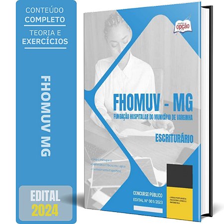 Apostila FHOMUV MG 2024 - Escriturário