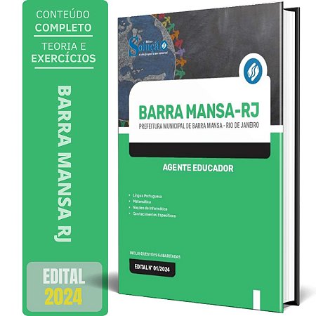 Apostila Prefeitura de Barra Mansa RJ 2024 - Agente Educador