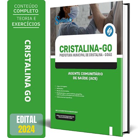 Apostila Prefeitura de Cristalina GO 2024 - Agente Comunitário de Saúde (ACS)