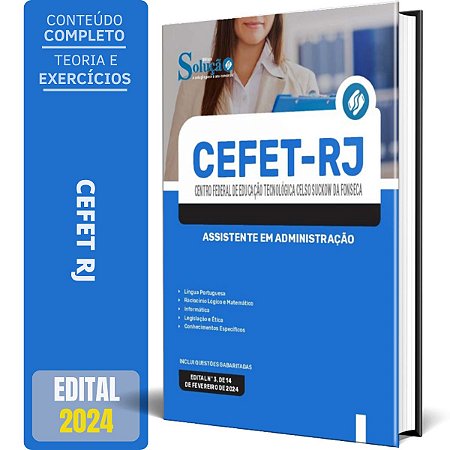 Apostila CEFET RJ 2024 - Assistente em Administração