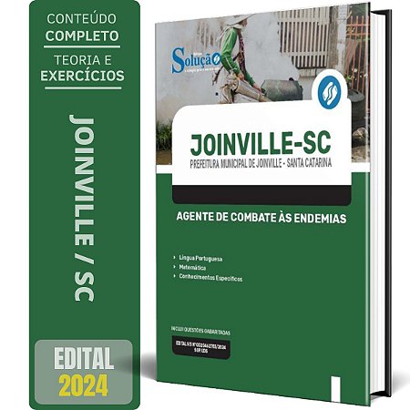 Apostila Prefeitura de Joinville SC 2024 - Agente de Combate às Endemias