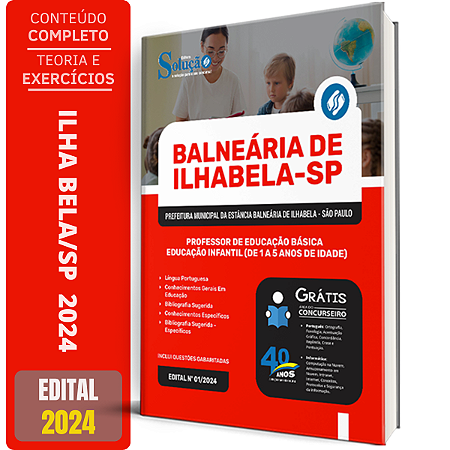 Apostila Prefeitura de Ilhabela SP 2024 - Professor de Educação Infantil - PEB 1