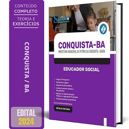 Apostila Prefeitura de Vitória da Conquista BA 2024 - Educador Social