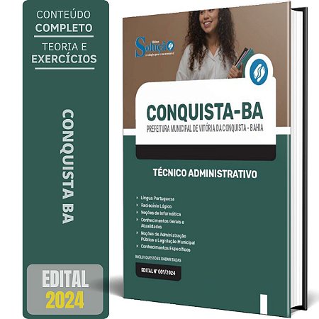 Apostila Prefeitura de Vitória da Conquista BA 2024 - Técnico Administrativo