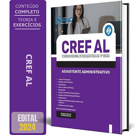 Apostila CREF AL 2024 - Assistente Administrativo