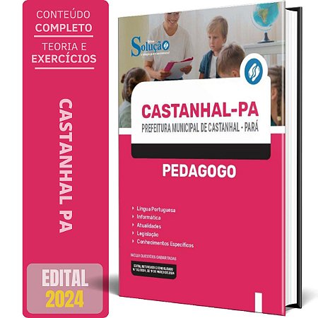 Apostila Prefeitura de Castanhal PA 2024 - Pedagogo