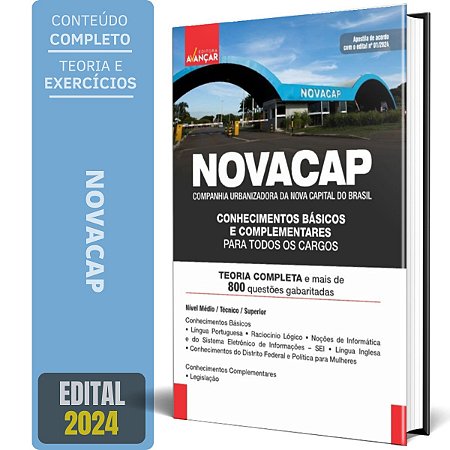 Apostila Novacap 2024 - Conhecimentos Básicos E Complementares