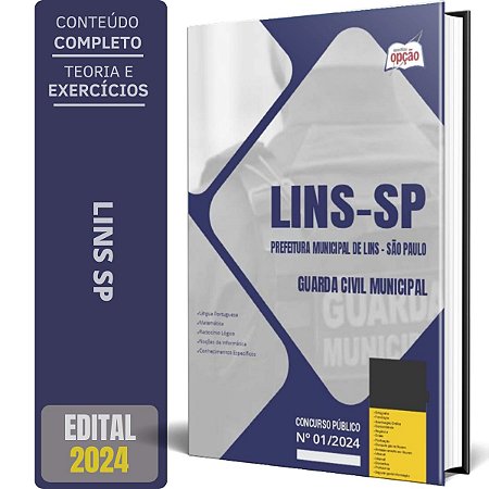Apostila Prefeitura de Lins SP 2024 - Guarda Civil Municipal