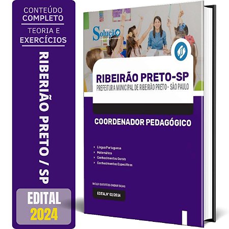 Apostila Prefeitura de Ribeirão Preto SP 2024 - Coordenador Pedagógico