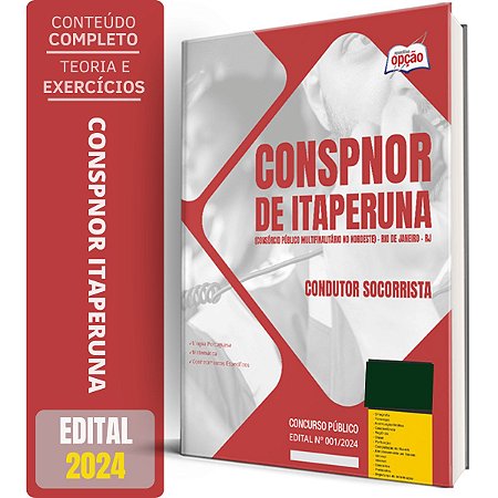 Apostila CONSPNOR de Itaperuna RJ 2024 - Condutor Socorrista