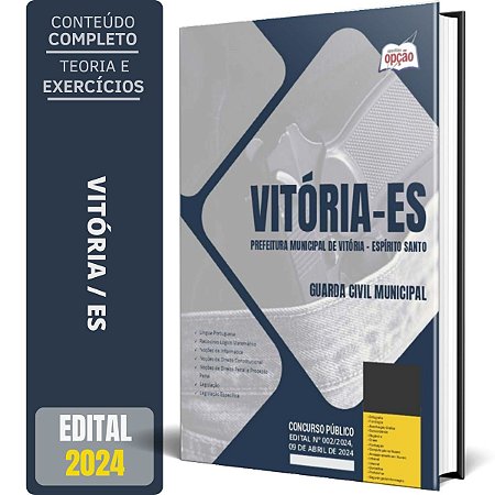 Apostila Prefeitura de Vitória ES 2024 - Guarda Civil Municipal