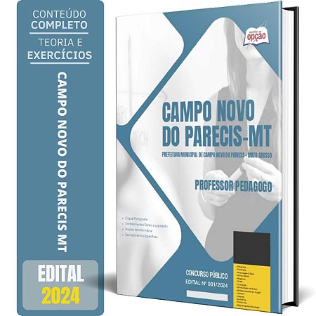 Apostila Prefeitura de Campo Novo do Parecis MT 2024 - Professor Pedagogo