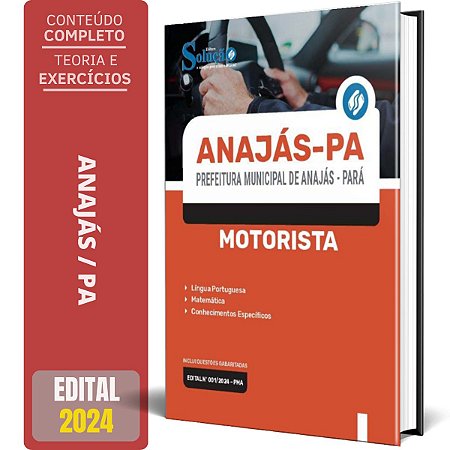 Apostila Prefeitura de Anajás PA 2024 - Motorista