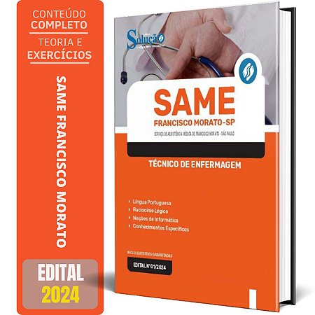 Apostila SAME Francisco Morato SP 2024 - Técnico de Enfermagem