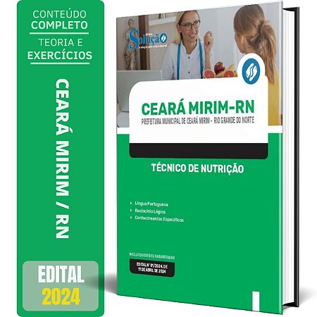 Apostila Prefeitura de Ceará Mirim RN 2024 - Técnico de Nutrição