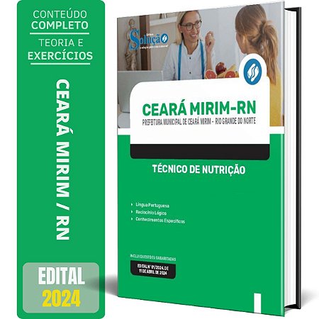 Apostila Prefeitura de Ceará Mirim RN 2024 - Técnico de Nutrição