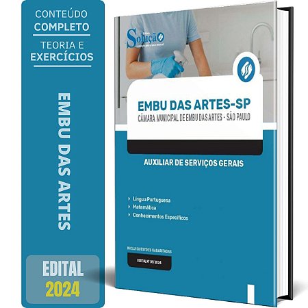 Apostila Câmara de Embu das Artes SP 2024 - Auxiliar de Serviços Gerais