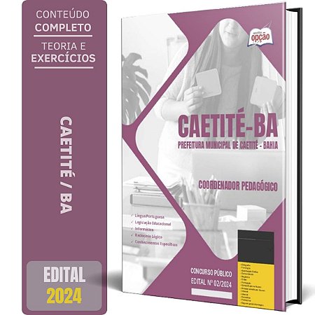 Apostila Prefeitura de Caetité BA 2024 - Coordenador Pedagógico