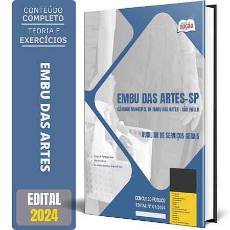 Apostila Câmara de Embu das Artes SP 2024 - Oficial Legislativo