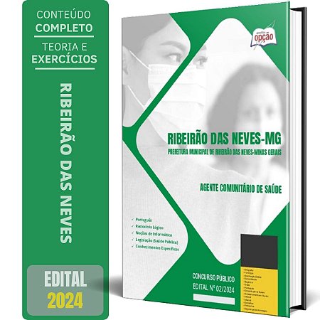 Apostila Prefeitura de Ribeirão das Neves MG 2024 - Agente Comunitário de Saúde