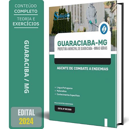 Apostila Prefeitura de Guaraciaba MG 2024 - Agente de Combate a Endemias