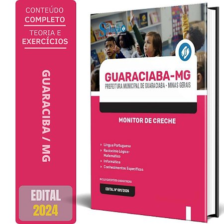Apostila Prefeitura de Guaraciaba MG 2024 - Monitor de Creche