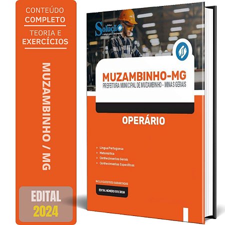 Apostila Prefeitura de Muzambinho MG 2024 - Operário