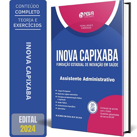 Apostila INOVA Capixaba ES 2024 - Assistente Administrativo
