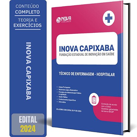 Apostila INOVA Capixaba ES 2024 - Técnico de Enfermagem - Hospitalar
