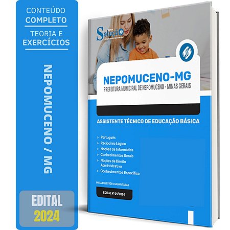 Apostila Prefeitura de Nepomuceno MG 2024 - Assistente Técnico de Educação Básica