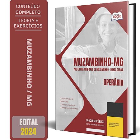 Apostila Prefeitura de Muzambinho MG 2024 - Operário