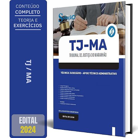 Apostila TJ MA 2024 - Técnico Judiciário - Apoio Técnico Administrativo