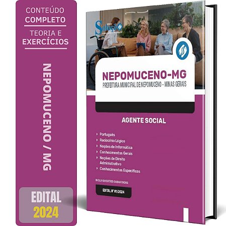 Apostila Prefeitura de Nepomuceno MG 2024 - Agente Social