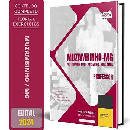 Apostila Prefeitura de Muzambinho MG 2024 - Professor