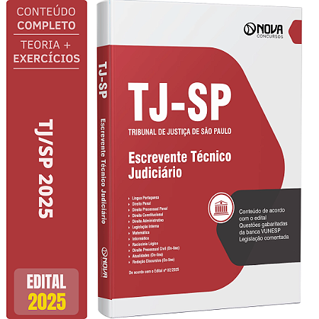 Apostila TJ SP 2025 - Escrevente Técnico Judiciário