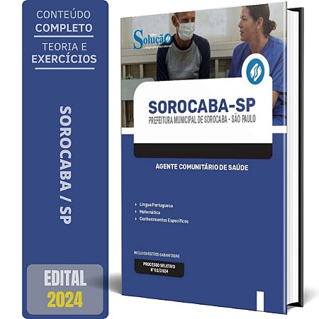 Apostila Prefeitura de Sorocaba SP 2024 - Agente Comunitário de Saúde