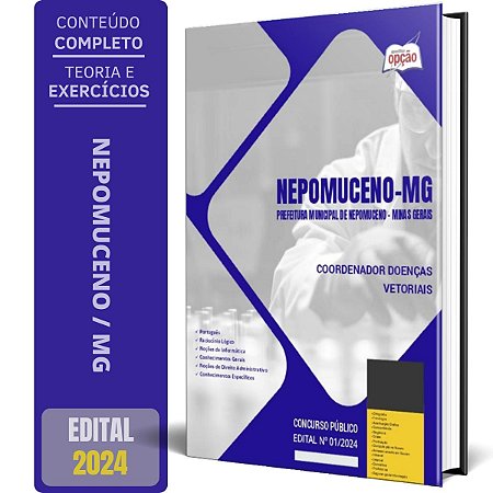 Apostila Prefeitura de Nepomuceno MG 2024 - Coordenador Doenças Vetoriais