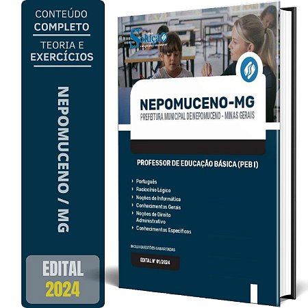 Apostila Prefeitura de Nepomuceno MG 2024 - Professor de Educação Básica (PEB I)