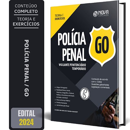 Apostila Polícia Penal de Goiás (PP-GO) 2024 - Vigilante Penitenciário Temporário