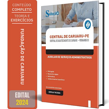 Apostila Central de Abastecimento de Caruaru PE 2024 - Auxiliar de Serviços Administrativos