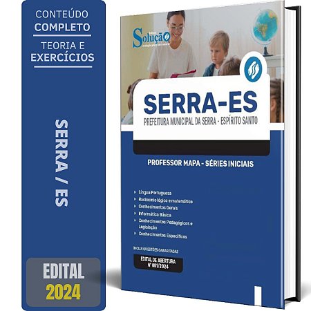 Apostila Prefeitura de Serra ES 2024 - Professor MaPA - Séries Iniciais