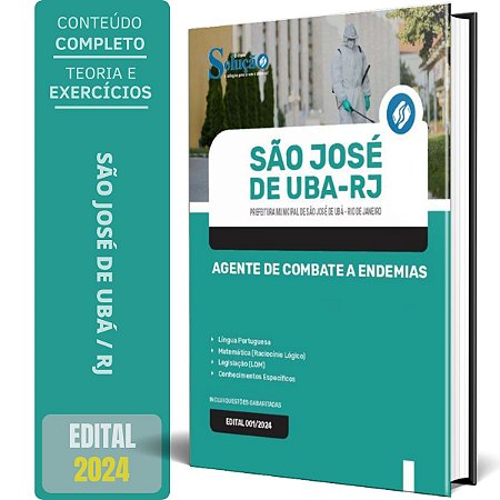Apostila São José de Ubá RJ 2024 - Agente de Combate a Endemias